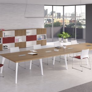 Attiva mobile pedestal with three all-metal drawers and chromed handles
