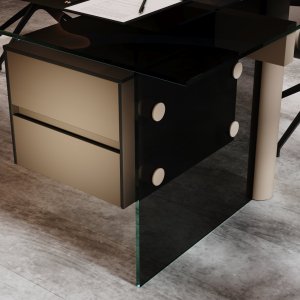 Cloud coffee table 47 × 24 in in a corner office lounge