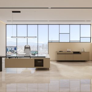 Cloud conference table in wood, 165 in long