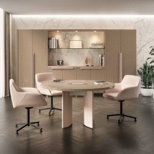Storage cabinet Mithos with transparent glass doors