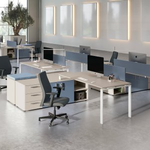 Loft Bridge unit between two desks