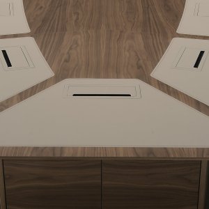 Ninety-four and a half inches across the table