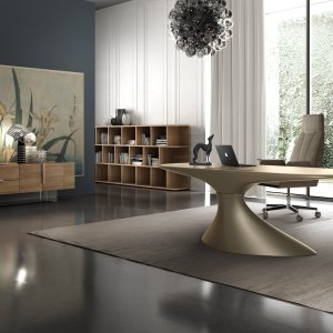 Cloud white lacquered finish