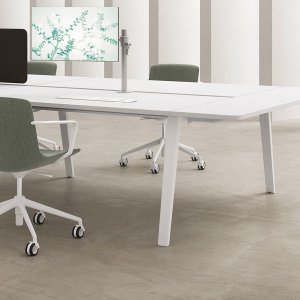 E-Place round meeting table on a column, DVO Office
