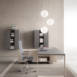 Planeta boardroom table with recessed central legs