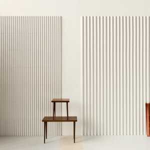 Rombini wall with Mutina's Pico floor as shown in the catalogue