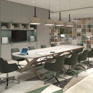 Round Sant'Andrea table in white SUPER MATT lacquer