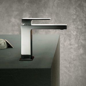 Top view of the Mint single-hole faucet designed by Angeletti & Ruzza