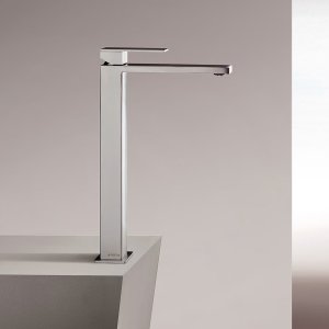 Designer faucets from Italy: Mint by Fantini in Matt Black, single-hole model