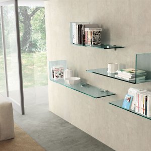 Varnished glass drawer fronts on Rialto L