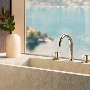 Thermostatic Flora shower valve by Fantini with rotary diverter