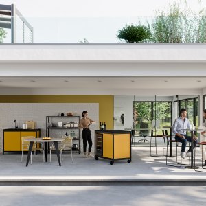 Fluido by Martex with exposed Electrolux dishwasher
