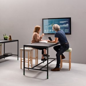 Aluminium frame of the Fluido system by Martex