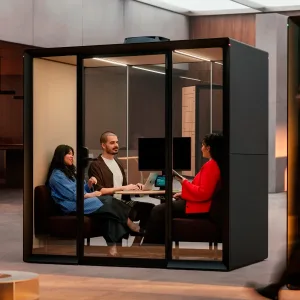 Framery Gradus Huddle soundproof pod on a US office floor