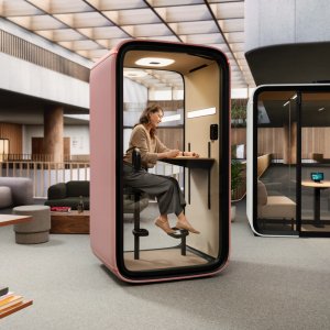 Touchscreen interface of the Framery One smart pod