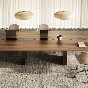 Trapezoidal Spike table with Mediawall by Frezza