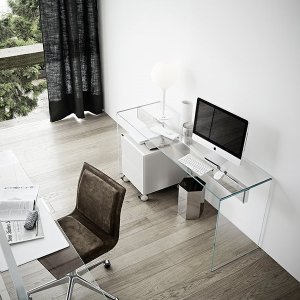 Air Desk 1 on the Air Unit storage system by Gallotti & Radice
