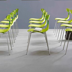 Iron Shark chair with chromed frame
