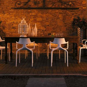 Adjustable seat height of the Rivet Punk stool