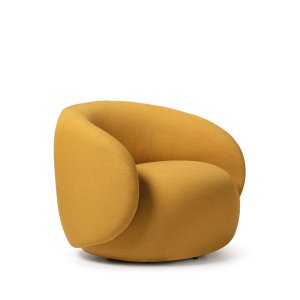 Armchair Hill with armrests in fabric beside a reception desk