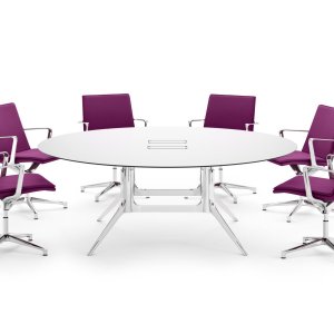 NoTable desk version with elliptical top