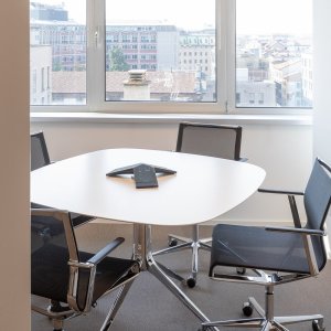 Armless Stick Chair for a long conference table