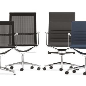 Die-cast aluminium frame of the Una Chair by ICF