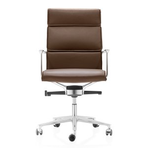 Una Plus Executive leather chair in a corner office