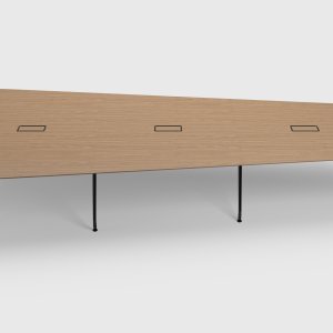 Rectangular UniTable boardroom table by ICF in three sectors