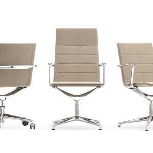 Valea Soft in leather at a corner office desk