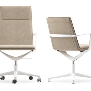 Horizontal ribbing on the Valea Chair fabric cover