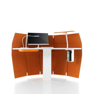 Suspended CPU holder under the Funny Sat desktop