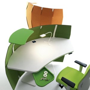 Recessed up and down control buttons on the Funny Sat top