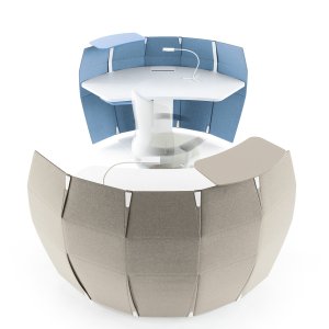 White base of the Funny Sat counter with felt glides