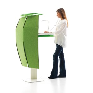Hemispherical sound-absorbing panel of the Funny Sat counter