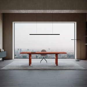 Hito standing executive desk by IVM Office raised to working height