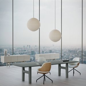 Sliding keypad on the right edge of the Hito height adjustable desk