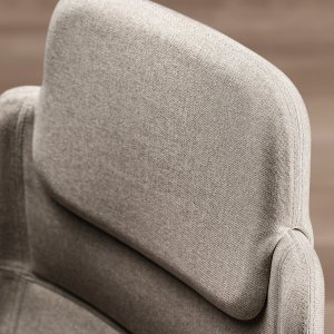 Jera tub chairs with 93-degree tip-up seats in a boardroom in New York