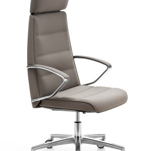 AL4 four-star base with chrome glides supporting a mid-back Klivia