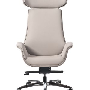 Polished aluminium base of the Kriteria chair