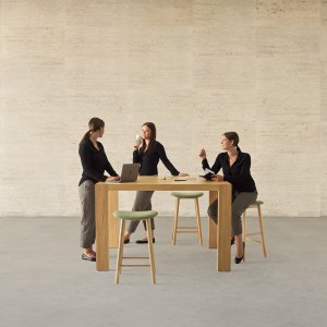 Gres pietra piasentina surface on a Kyo credenza