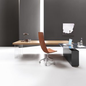 Coplanar sliding doors on a Kyo sideboard