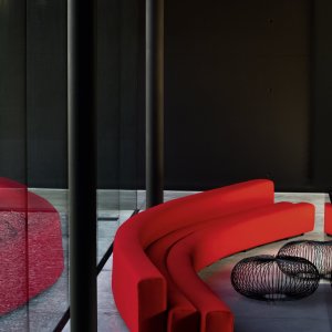 Osaka sofa 248″ long in a hospital waiting area