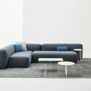 Reception seating Suiseki by LaCividina in a corporate lobby