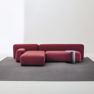 Suiseki lounge chair by LaCividina in a waiting area