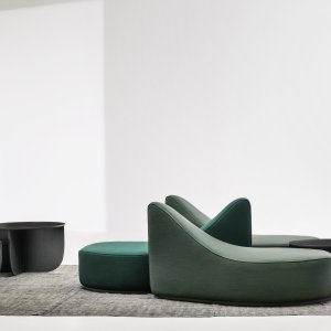 Round Conic pouf Waves