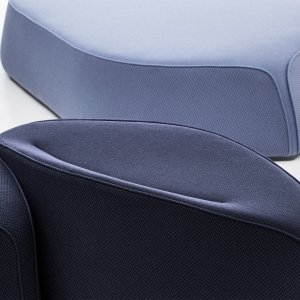 Lobby seating Waves composed like a shoreline