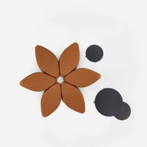 Waves ottomans at different seat heights
