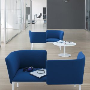 ADD two-seat sofa in a hotel lobby