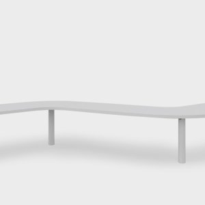 Brunch Lapalma with matt white lacquered top